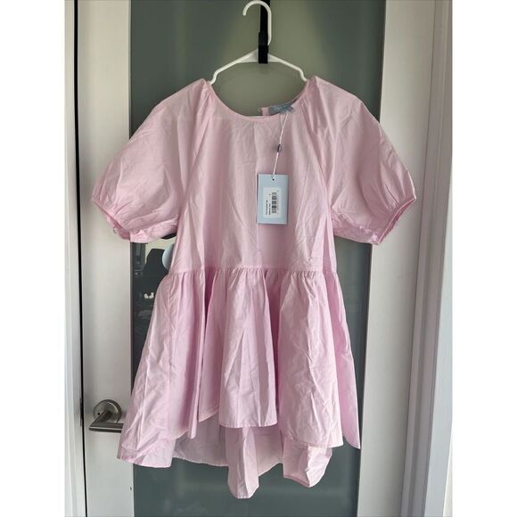 Hill House Pink Francesca Smock top Oversized NEW - Picture 3 of 7